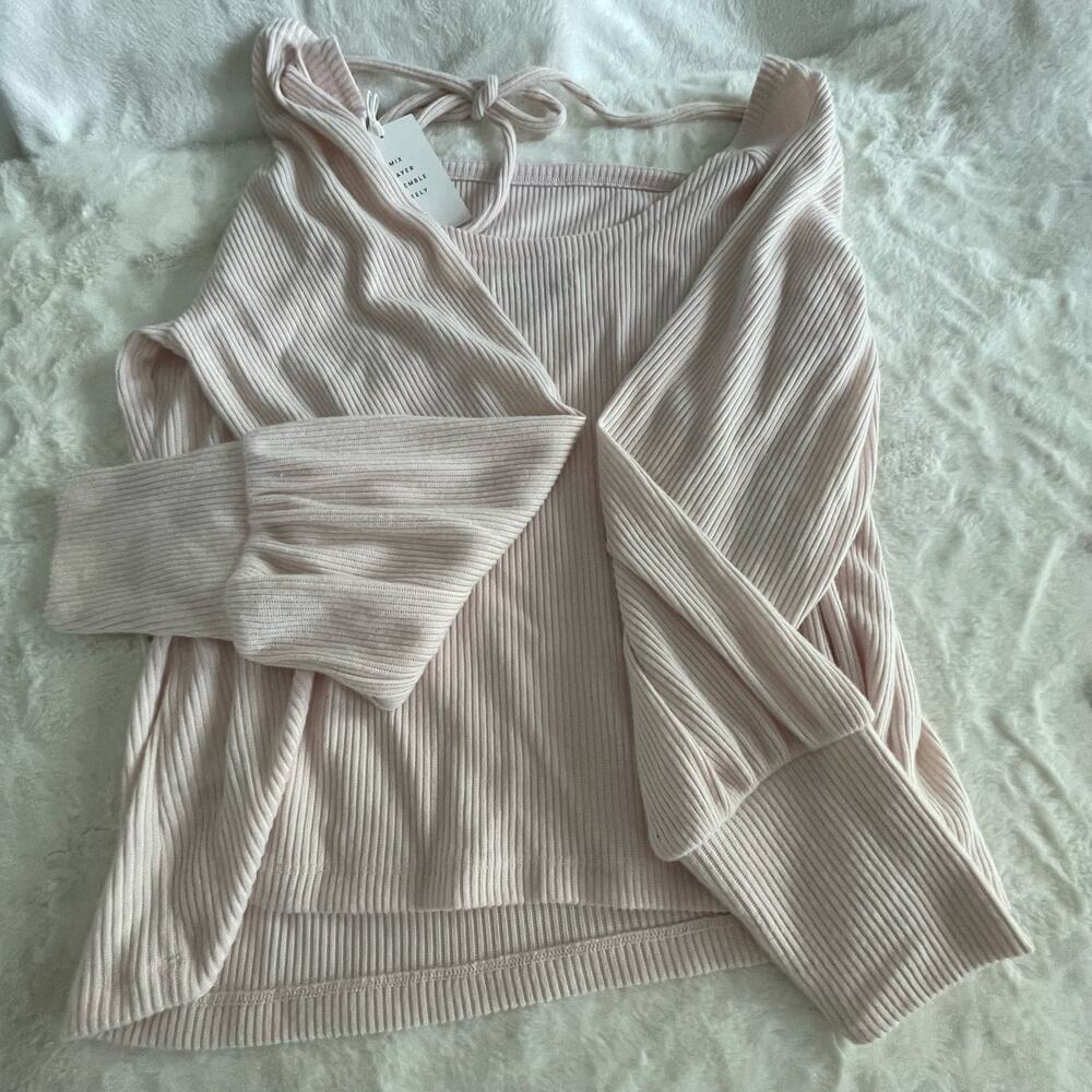 NWT New Free Assembly Ribbed Long Sleeve Shirt size XXL